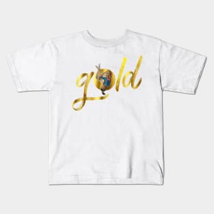 Gold Simone Biles Kids T-Shirt